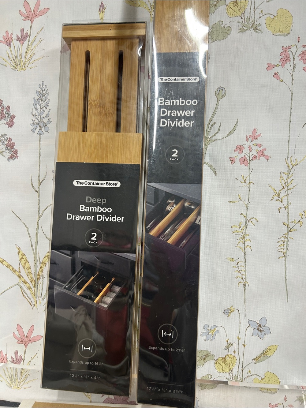 The Container Store Bamboo Drawer Divider - Natural Bamboo